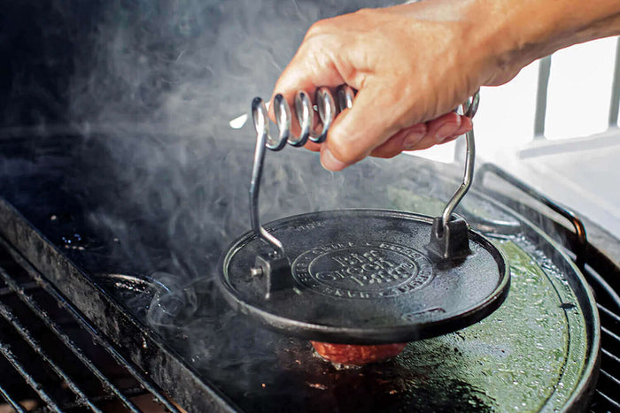 Presse à griller Big Green Egg en fonte émaillée