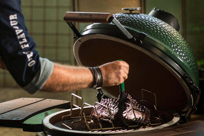 Rack de rôtisserie en V pour barbecues Big Green Egg Small et Medium