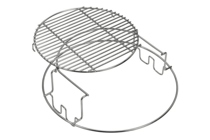 Rack multi-niveau avec grille ronde inox pour Big Green Egg Large