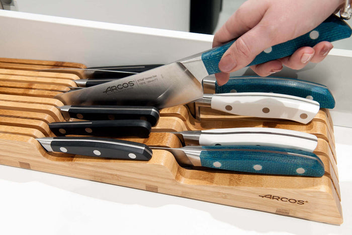 Range couteaux pour tiroir Arcos en bambou