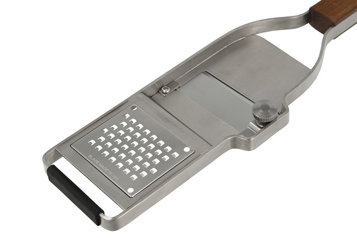 Râpe à truffe 2-en-1 Microplane Master manche en noyer