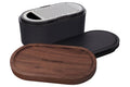 Râpe Microplane 3-en-1 noire avec boîte de conservation et double couvercle