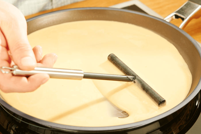 Râteau à crêpes Rösle en silicone et acier inoxydable