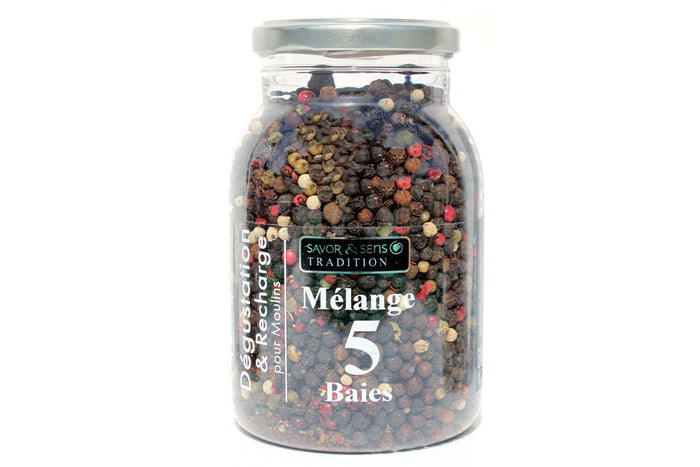 Recharge poivre mélange 5 baies Savor&Sens - 130g