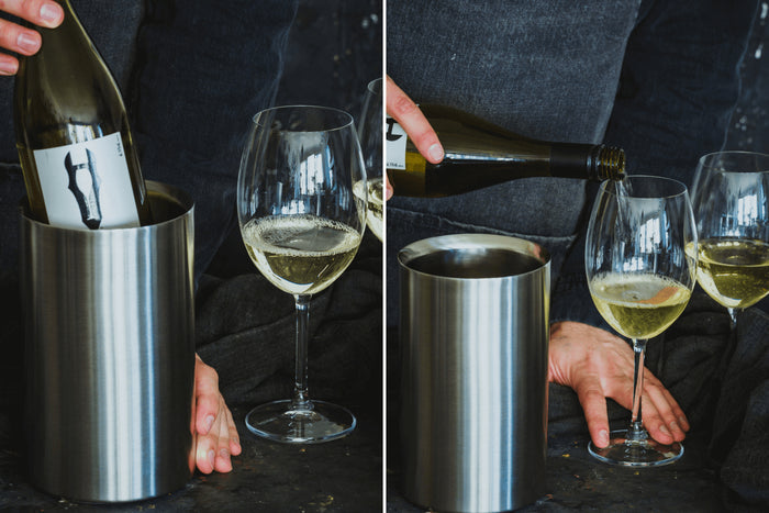 Refroidisseur de vin Barcraft en acier inoxydable brossé double paroi
