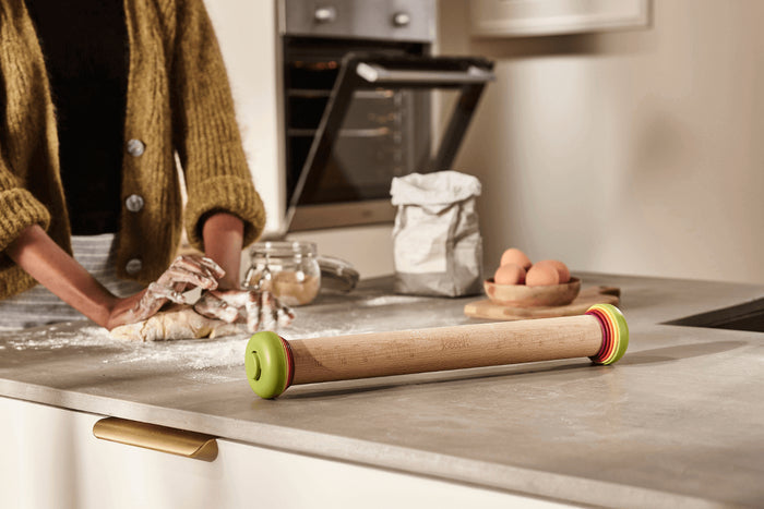 Rouleau à pâtisserie réglable Joseph Joseph PrecisionPin multicolore