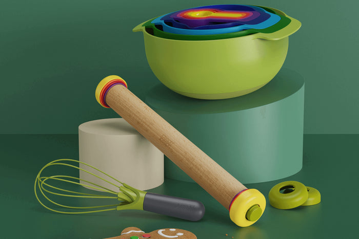 Rouleau à pâtisserie réglable Joseph Joseph PrecisionPin multicolore