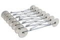 Rouleau multicoupe métal double 7 roulettes lisses et 7 roulettes cannelées acier inox