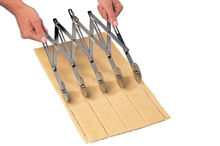 Rouleau multicoupe métal simple 5 roulettes lisses