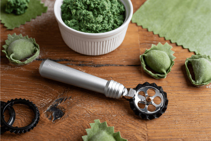 Roulette coupe pâte Marcato Pastawheel - 3 têtes interchangeables