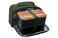 Sac isotherme Akinod 11:58 kaki + Bento noir 1,4L