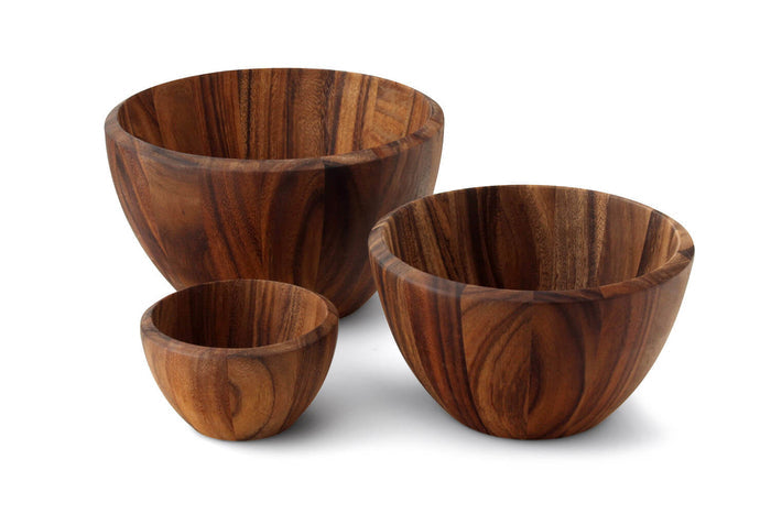 Saladier Continenta en bois d'acacia Ø30x18cm