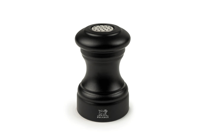 Salière Peugeot Bistro en bois de hêtre noir mat 9cm