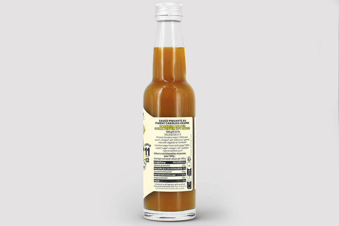 Sauce Martin Carolina Reaper force 11/12 piment pur cru 100g