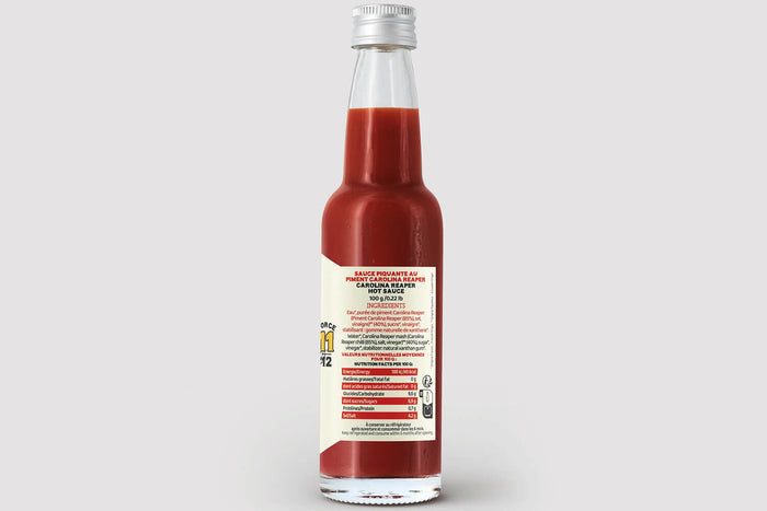 Sauce Martin Inca Reaper force 11/12 piment pur cru 100g