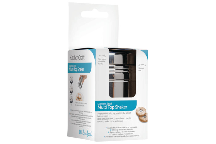 Saupoudreuse KitchenCraft 3 en 1 en acier inoxydable