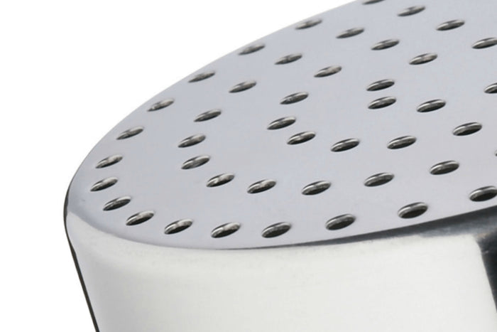Saupoudreuse KitchenCraft à trous moyens en acier inox + couvercle polymère
