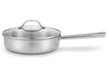 Sauteuse Beka Cicla en inox 24cm avec couvercle en verre
