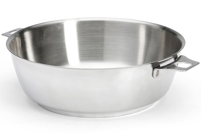 Sauteuse bombée De Buyer Milady Twisty 24cm en acier inoxydable