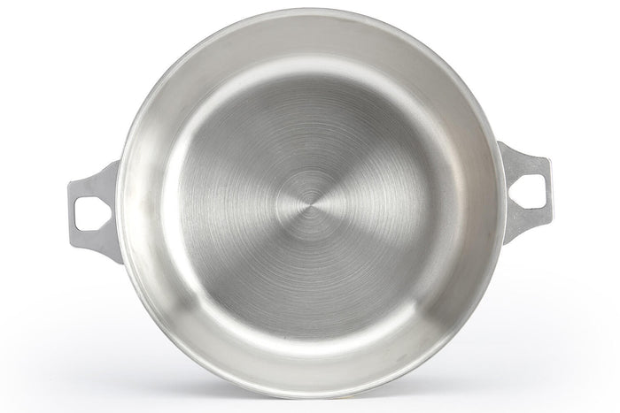 Sauteuse bombée De Buyer Milady Twisty 24cm en acier inoxydable