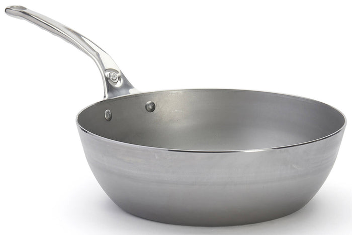 Sauteuse paysanne De Buyer Mineral B Pro 28cm en acier et poignée en fonte d'inox