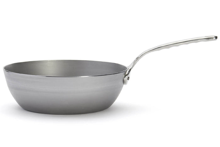 Sauteuse paysanne De Buyer Mineral B Pro 28cm en acier et poignée en fonte d'inox