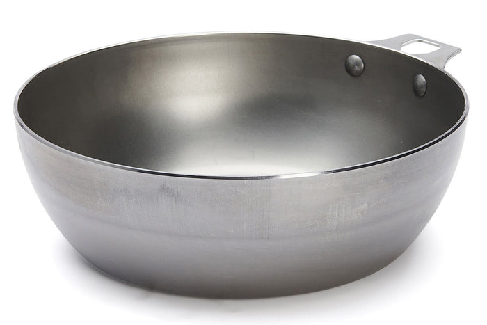 Sauteuse paysanne De Buyer Mineral B Twisty 24cm en acier