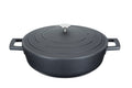 Sauteuse ronde MasterClass compatible induction en fonte d'aluminium noir 4L