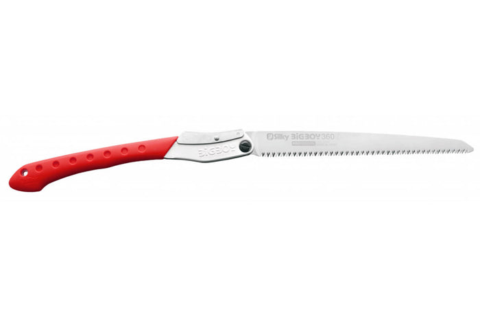 Scie pliante d'élagage Silky Bigboy 354-36 lame droite manche caoutchouc rouge 40,5cm