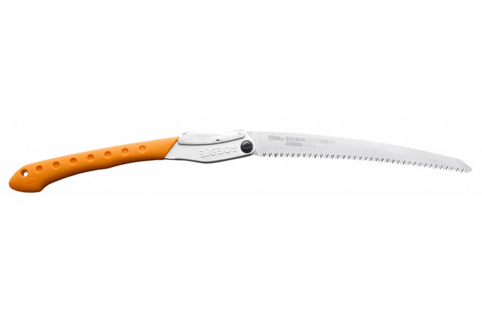 Scie pliante d'élagage Silky Bigboy 356-36 lame droite manche caoutchouc orange 39,5cm