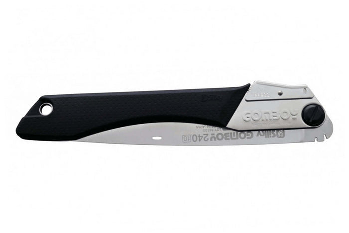 Scie pliante d'élagage Silky Gomboy 121-24 lame droite manche caoutchouc noir 27cm