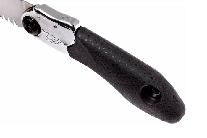Scie pliante d'élagage Silky Pocketboy 340-13 lame droite manche caoutchouc noir 16cm