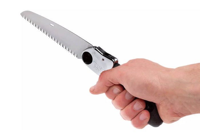 Scie pliante d'élagage Silky Pocketboy 340-13 lame droite manche caoutchouc noir 16cm