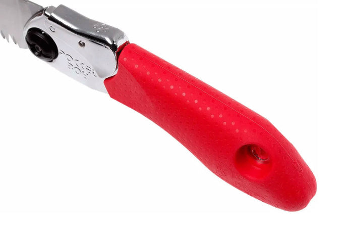 Scie pliante d'élagage Silky Pocketboy 34613 lame droite manche caoutchouc rouge 16cm