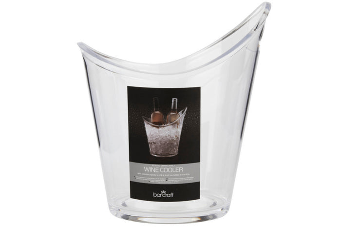 Seau à boissons et refroidisseur à vin Barcraft en acrylique transparent