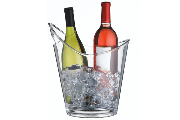 Seau à boissons et refroidisseur à vin Barcraft en acrylique transparent