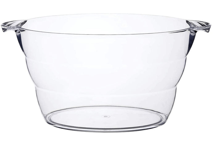Seau à boissons et refroidisseur de bouteilles ovale Barcraft en acrylique transparent