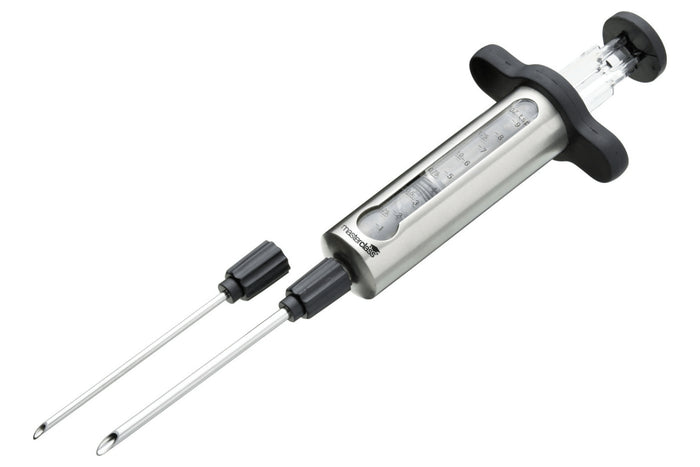 Seringue à marinade MasterClass en acier inox 45ml + 2 aiguilles