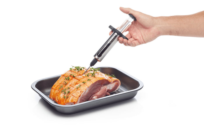 Seringue à marinade MasterClass en acier inox 45ml + 2 aiguilles