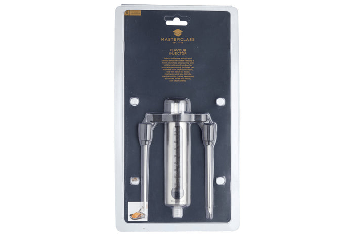 Seringue à marinade MasterClass en acier inox 45ml + 2 aiguilles