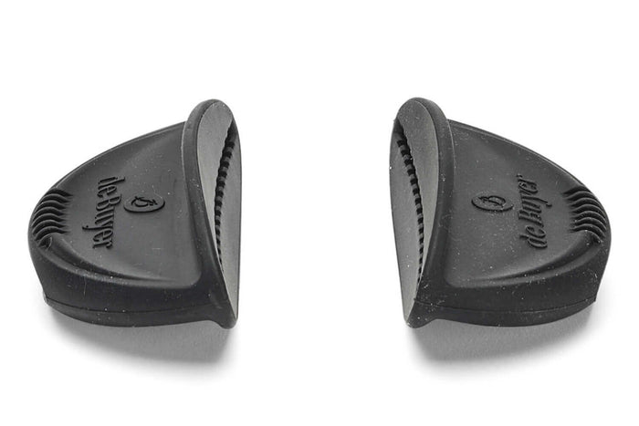 Set 2 anses amovibles De Buyer Twisty en silicone noir