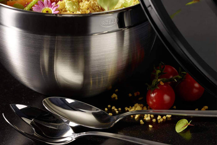 Set 2 couverts à salade Rösle VS 600 en acier inoxydable