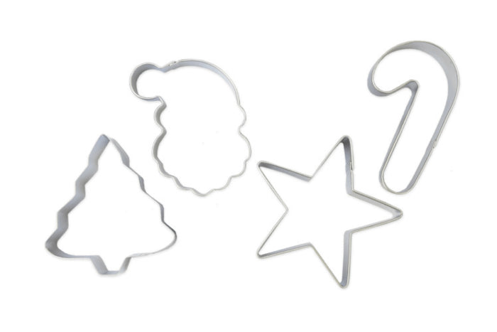 Set 4 emporte-pièces Scrapcooking en fer blanc - Noël