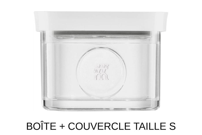 Set 6 pièces Zwilling Fresh & Save Cube taille S 4 boîtes + 1 insert + 1 marqueur