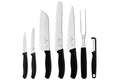 Set 7 pièces Victorinox SwissClassic 5 couteaux + 1 fourchette à viande + 1 éplucheur
