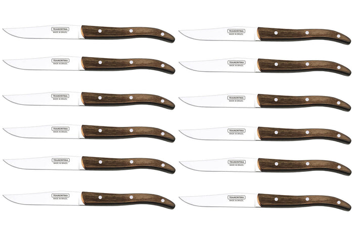 Set de 12 couteaux à steak Tramontina French lame lisse