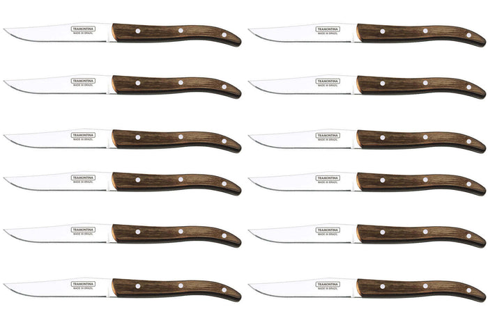 Set de 12 couteaux à steak Tramontina French lame micro dentelée