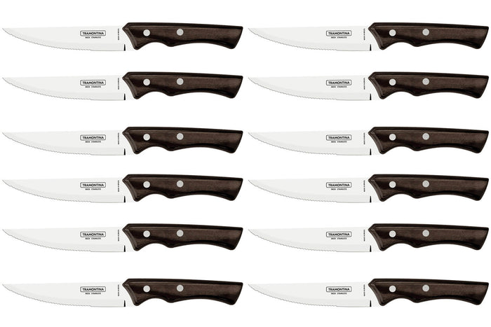 Set de 12 couteaux à steak Tramontina Jumbo lame crantée