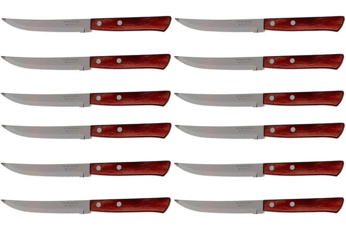 Set de 12 couteaux à steak Tramontina lame crantée