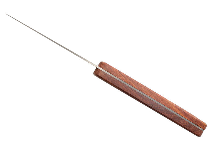 Set de 2 couteaux d'office Deejo Office Japonais manche en bois d'olivier et bois corail 9cm